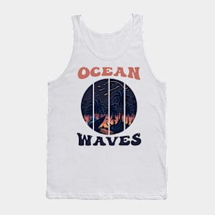 ocean waves sea adventure Tank Top